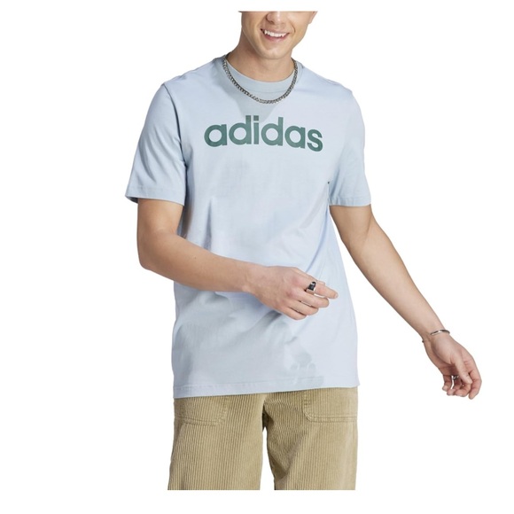 adidas Men's Essentials Single Jersey Linear Embroidered Logo T - Picture 2 of 6